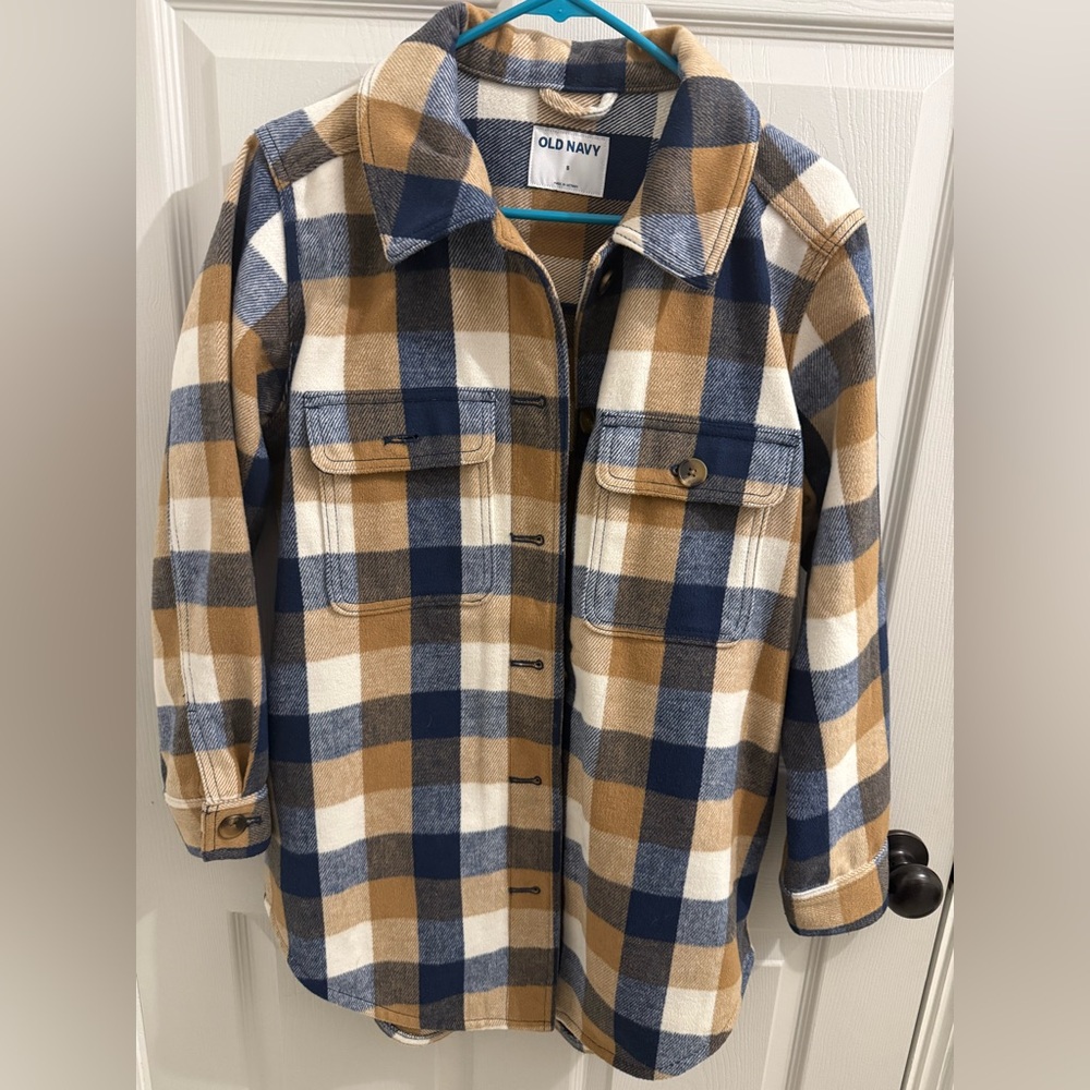 Old Navy oversized plaid shacket